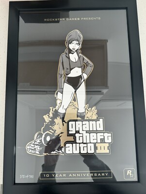 Grand Theft Auto III Anniversary Limited Edition Misty Lithograph #378/500
