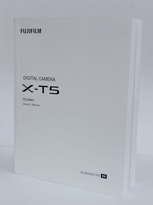 Fujifilm X-T5 Instruction Owners Manual X-T5 Book NEW