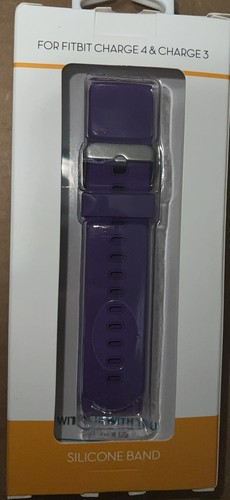 WITHit Silikonband für Fitbit Charge 4 & Charge 3 - lila - KOSTENLOSER VERSAND - Bild 2 von 2