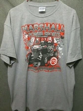 MARSHALL POWER SPORTS GRAPHIC GRAY T-SHIRT XL COTTON