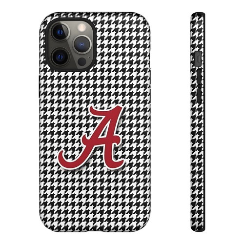 Alabama Houndstooth Phone Case, Tough Cases, College Fan Gear, Initial A - 第 121/266 張圖片