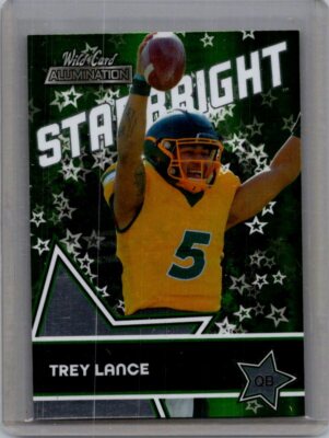 2021 Wild Card Alumination #SB-6 Trey Lance Starbright Green | eBay