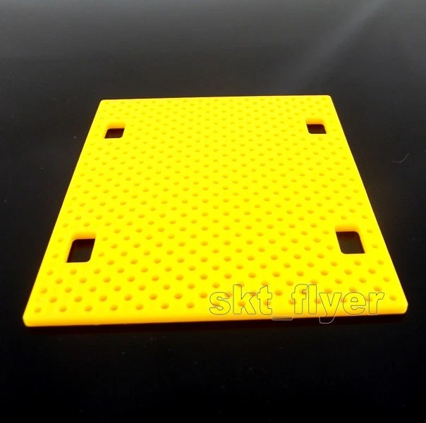 2pcs Car Chassis Perforated Plastic Panel Car Frame DIY For Robotic Toy Model - Image 2 of 4