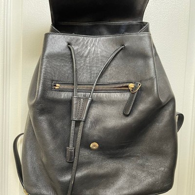 Vintage Coach Legacy leatherware Black leather backpack  display picture 1