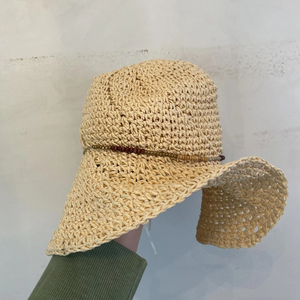 HAT ATTACK beaded rim straw hat Foto 4 de 4