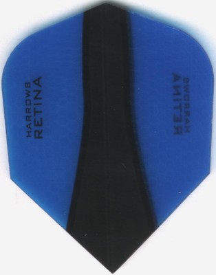 BLUE RETINA-X Dart Flights: 3 per set
