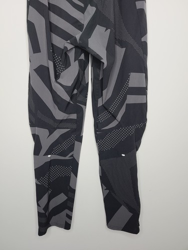 Adidas Pants Womens Medium Black Gray Print Regular fit Zipper Pockets and Ankle - Picture 6 of 9