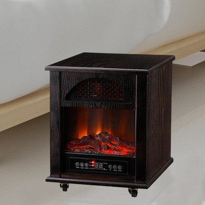 Koolwoom 1500w Portable Electric Space Heater Dark Walnut Home