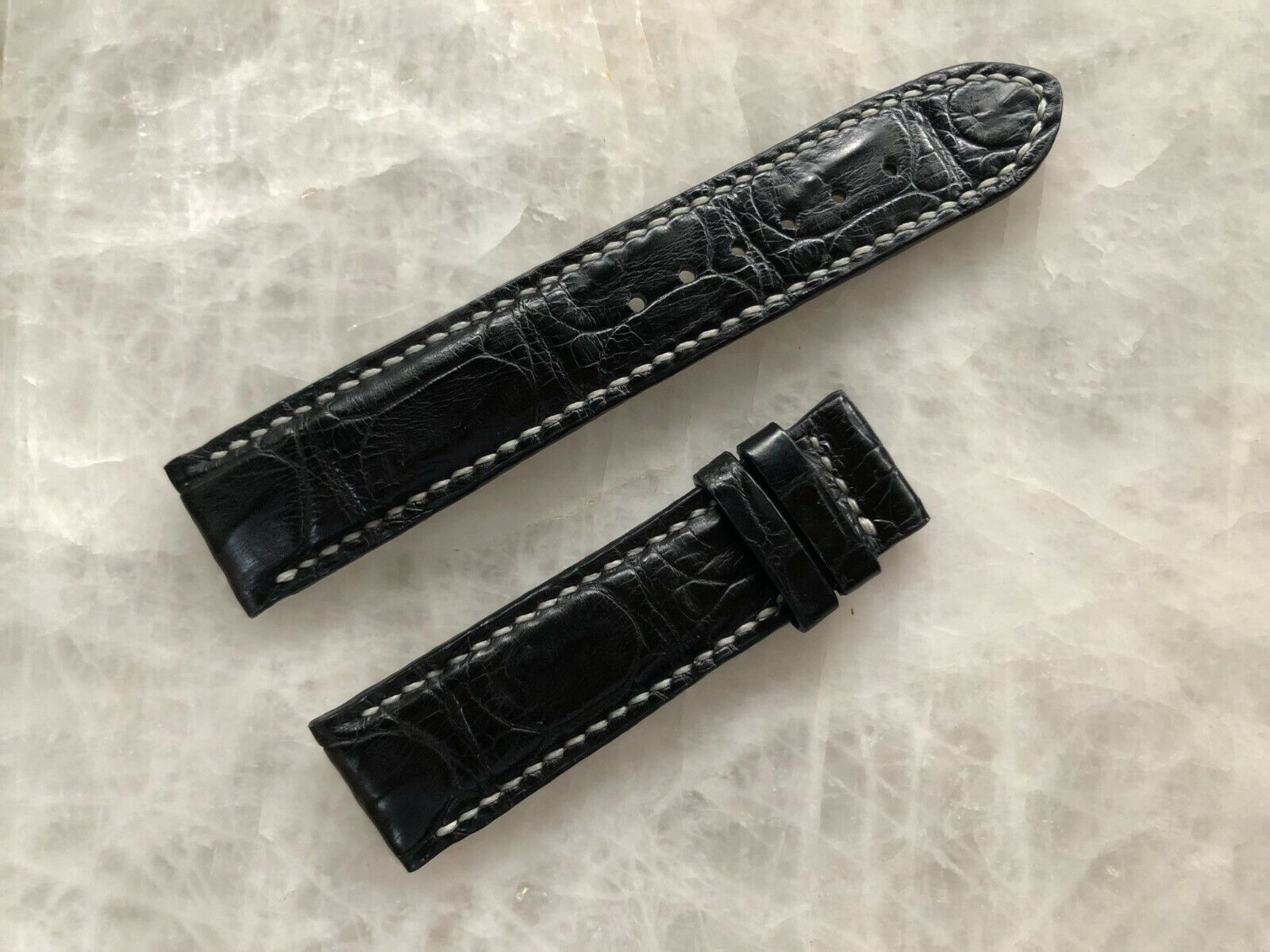 20mm 18mm Genuine OFFicial mail order Real Alligator Crocodile Strap B Watch Max 44% OFF Leather
