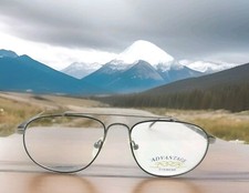 NEW ADVANTAGE EYEWEAR JR 9701 PEWTER TORTOISE METAL AVIATOR EYEGLASSES 55-18-145