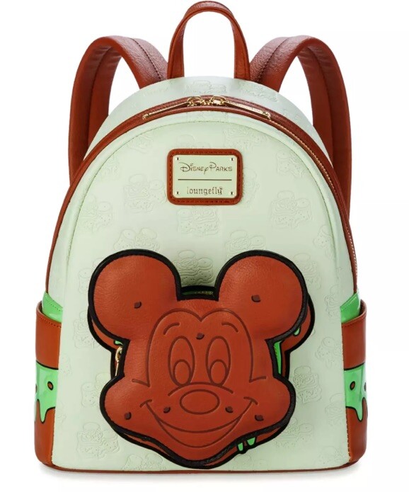 大人気 Loungefly ミッキー アイスクリームサンドイッチ バッグ Disney Parks Eats Mickey Ice Cream Sandwich Backpack Mint