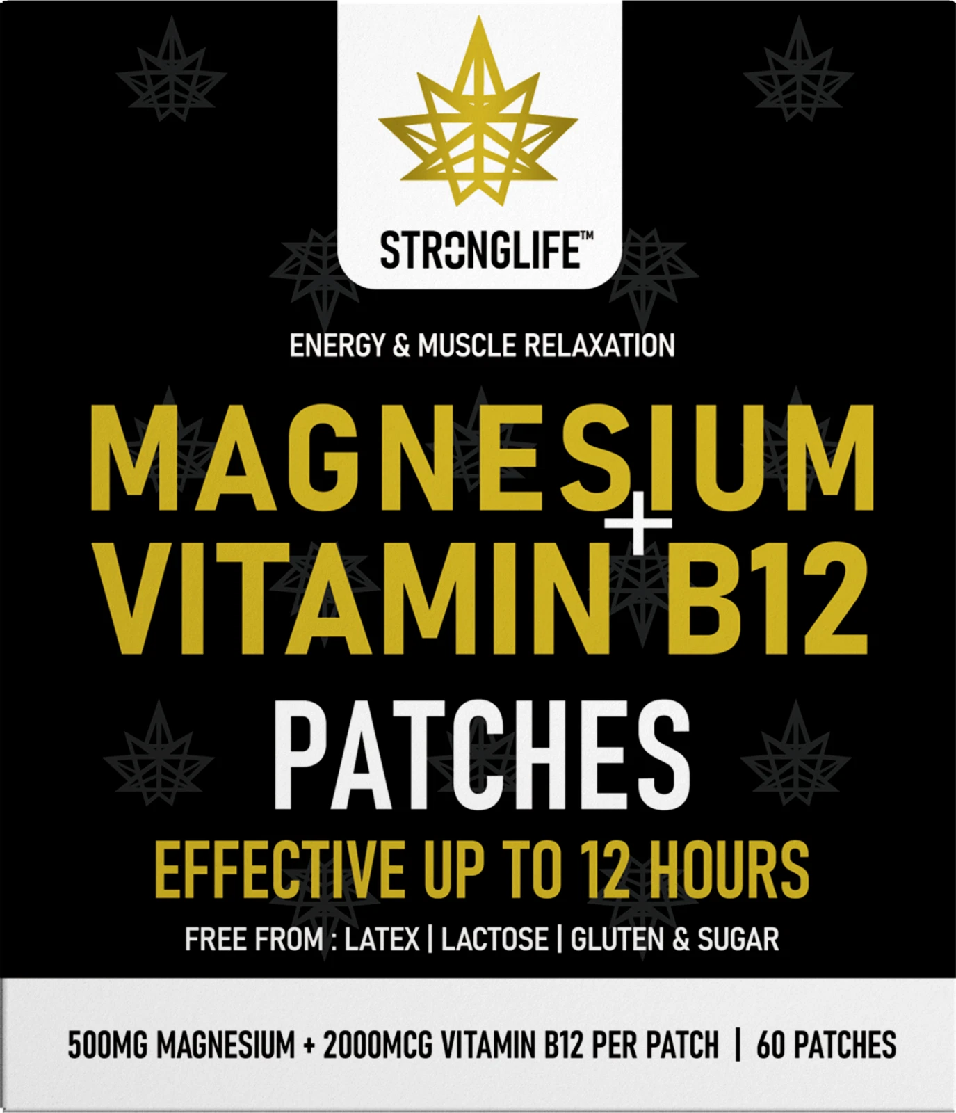 Magnesium & Vitamin B12 60 patches Two vital nutrients Capsules, Powder, liquid