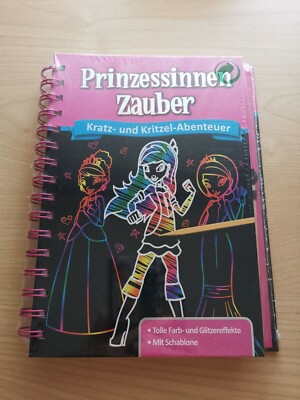 tolles Prinzessinnen Zauber Kratz u. Kritzel Abenteuer Buch, Neu+OVP! 