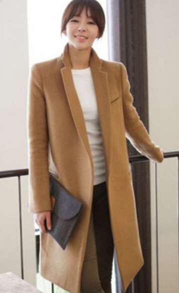 ジャケット・アウター DOUBLE WOOL LONG COAT PAZRSASX Black wool blend men's coat, double breasted, long