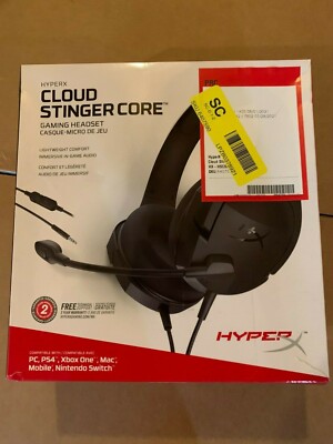 HyperX Cloud Stinger Core Wired Stereo Gaming Headset - Black