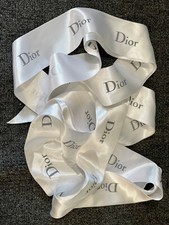 AUTHENTIC   DIOR pre cut Satin Ribbon 140 inches x 2 inches