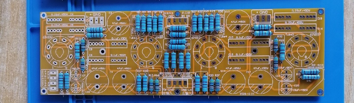 Williamson EL34/KT88 Push-Pull PCB Board with resistors | eBay