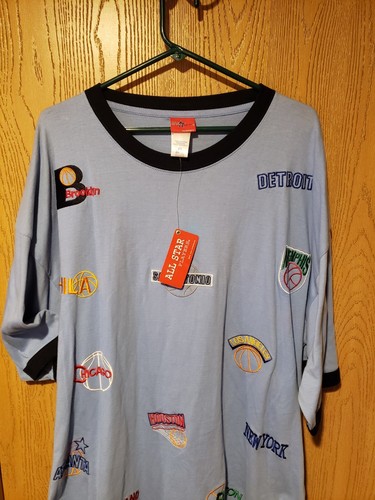 CAMISETA AZUL VINTAGE DE BALONCESTO BOOM X All Star Players XL NUEVA CON ETIQUETA para hombre - Imagen 3 de 7