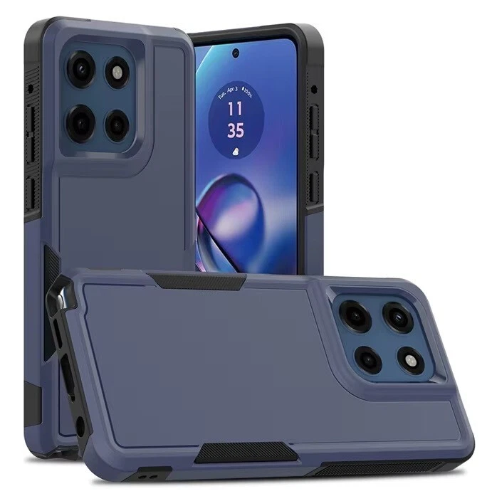 Funda protectora híbrida delgada Traveler de doble capa para Motorola Moto G 5G (2025) Foto 3 de 4