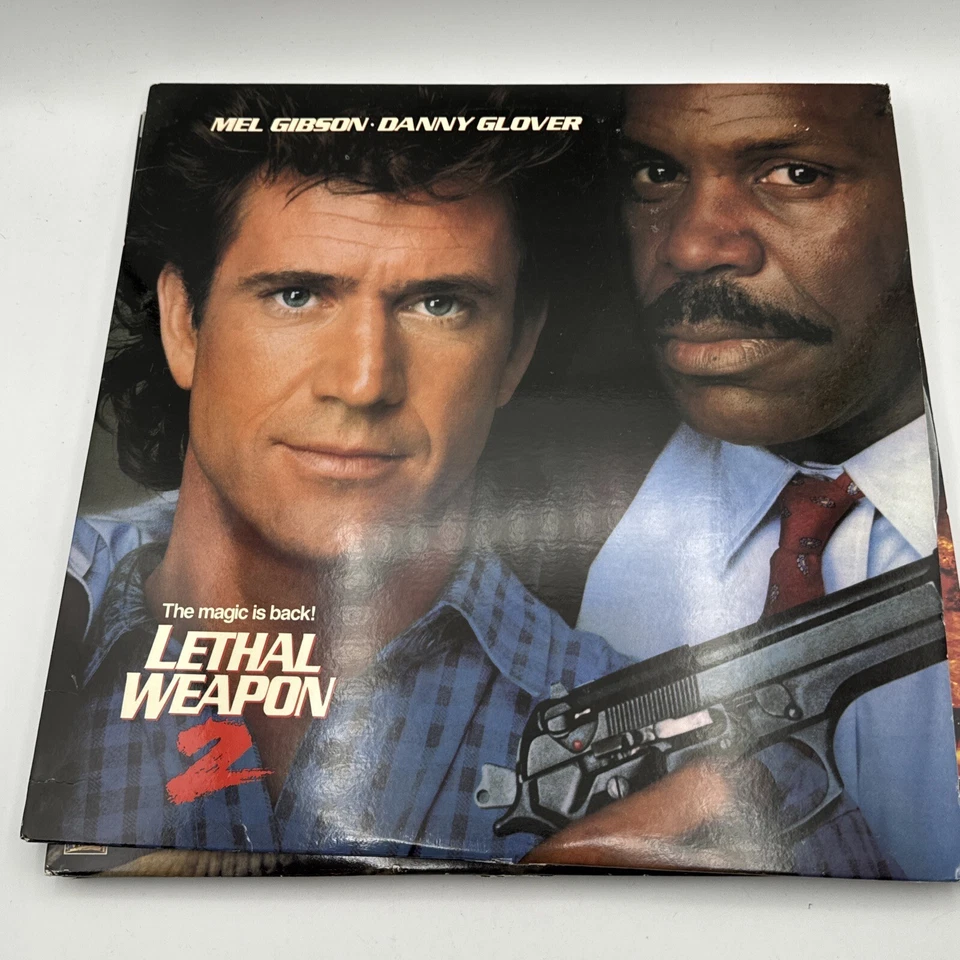 Lot of 4 Laser Discs - Die Hard 2, Clear And Present Danger, Lethal Weapon 2 & 3 Foto 3 de 4