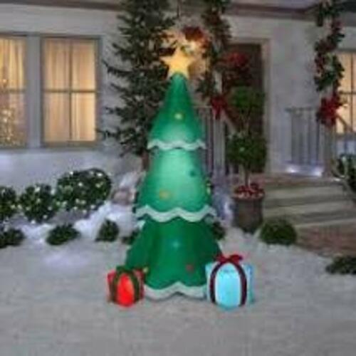 Home Accents Holiday 6,50 Fuß vorbeleuchtet Lebensgröße aufblasbarer Weihnachtsbaum mit - Bild 1 von 1