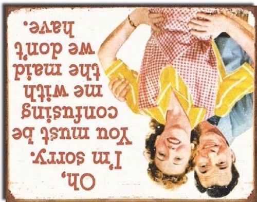 Ephemera Maid We Don't Have Distressed Humor Retro Funny Wall Decor Metal Sign - Picture 4 of 4