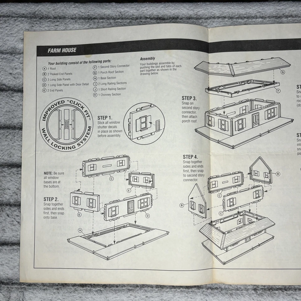 Vintage ERTL Farm Country Farmhouse Assembly Manual – Complete Instruction Guide - Image 3 of 4