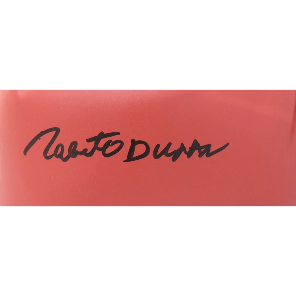 Roberto Duran Autographed/Signed Red Left Boxing Glove Beckett 44774 - Image 2 of 4
