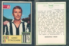 R@R@ FIGURINE FOOTBALLERS AIM 1965/66*JUVENTUS,STACCHINI -NEW,NEWSSTAND,PERFECT