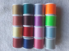 16 Coats & Clark All Purpose Thread~135 yards ea~Assorted Colors~Polyester~Neons