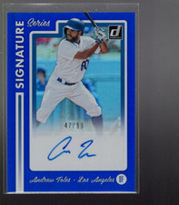 B0985- 2017 Donruss Signature Series Blue #15 Andrew Toles Auto /99 - NM-MT