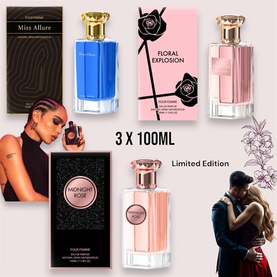 x 100ml woman's perfume Eau De Perfume Spray Gift Pack