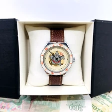 🎖 Slava WW2 50 Years USSR Soviet Wristwatch Vintage Wrist Watch 2414 Service