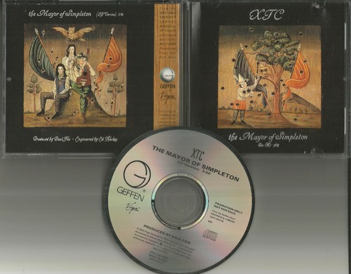 XTC The Mayor of Simpleton RARE USA PROMO 1989 Radio DJ CD single PROCD3408