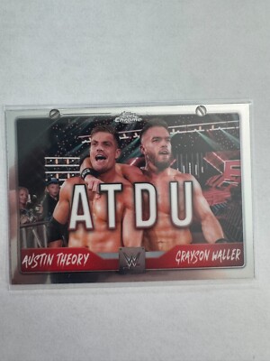 2025 Topps Chrome WWE TAG-ADU Grayson Waller / Austin Theory   Smackdown