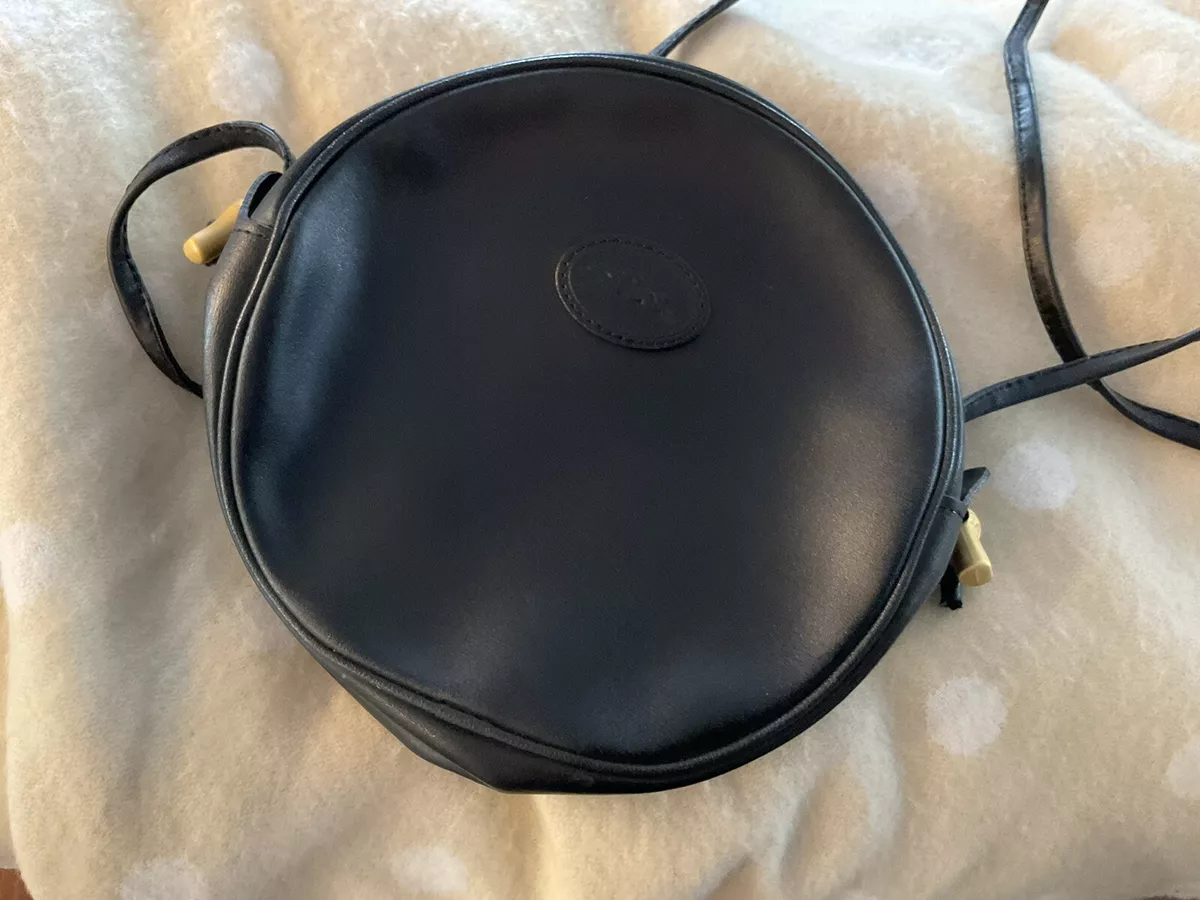 A Vintage Longchamp Leather Crossbody Bag