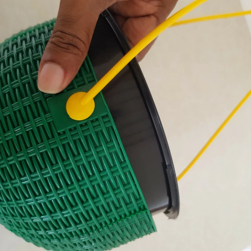 Macetas Colgantes con Cesta Interior Extra - Plástico Resina Ratán Interior Exterior Foto 3 de 4