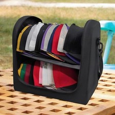 Hat Organizer Bag Zipper Closure Dustproof Stackable Storing Oxford Cloth