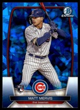 Matt Mervis 2023 Bowman Chrome Sapphire Edition #65 Cubs MLB READ FREE SHIPPING