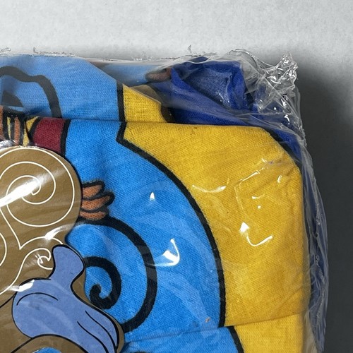 Aladdin Walt Disney VTG Twin Bedskirt 39x75” Genie, Abu, Blue Made In USA Rare - Picture 4 of 15