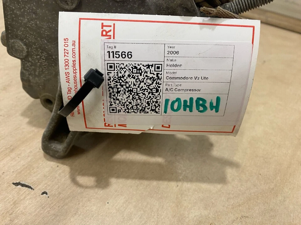 Holden VZ Ute 10HBH 2006 Commodore A/C compressor 92182564 - image 2 of 4