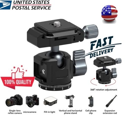 Camolo 360 Tripod Phone Ball Head Quick Release w/ Arca For Camera Mount Kit US