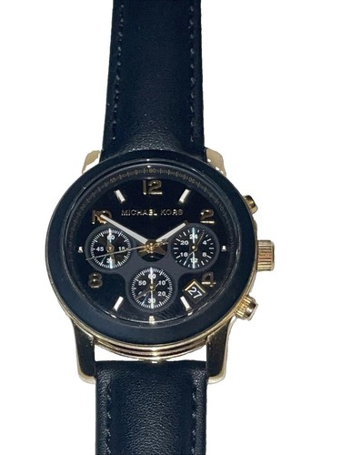 Michael Kors Watch /Jack Daniel’s Gentleman Jack Black Leather Subdials  W-132