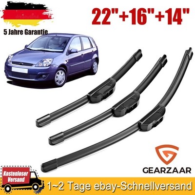 SCHEIBENWISCHER VORNE + HINTEN Setz für Ford Fiesta V 2001-2008 Fusion 2002-2012