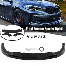 Front Splitter Lip M Sport Performance Gloss Black For BMW 1 Series F40 2019+ UK