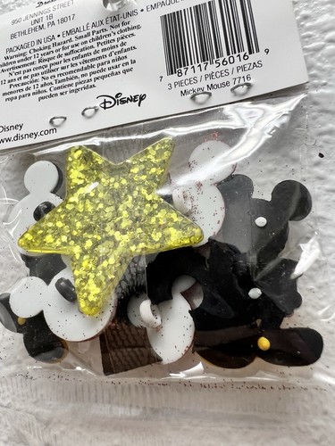 Dress It Up MICKEY MOUSE Novelty Sewing Fasteners Buttons Crafts - Picture 5 of 5