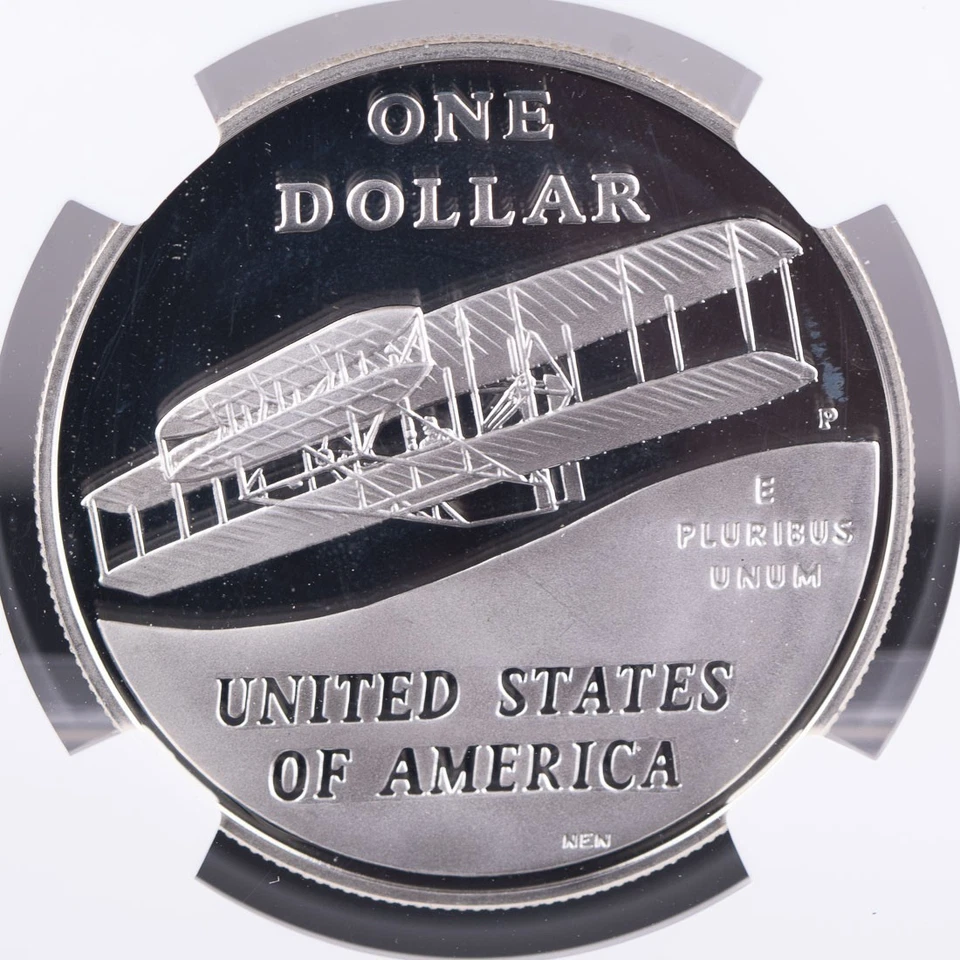 Certified 2003-P Silver $1 NGC PF69 Ultra Cameo Wright Brother's First Flight  - Image 4 of 4