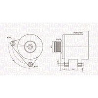 Magneti Marelli Lichtmaschine Generator 150A Passend FüR Alfa Romeo GT CitroËN