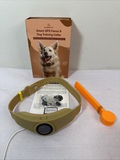 NBSUN AuraGuard Pro Smart GPS Fence Dog Training Collar Bluetooth App Gold