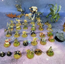 Heroscape Lot of 39 Miniature Figures & Dragons
